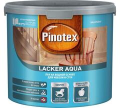 Лак для дерева на водной основе колеруемый Pinotex Lacker Aqua 70 глянцевый 2,7 л