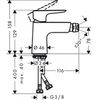 Hansgrohe Talis E 71721000 Смеситель для биде однорычажный с донным клапаном