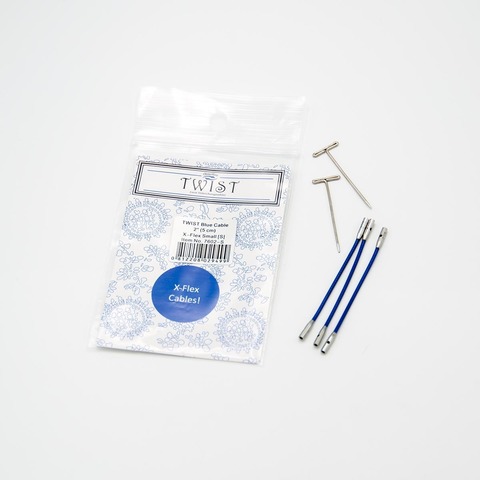 Леска Twist x-flex blue cable 5см, ChiaoGoo