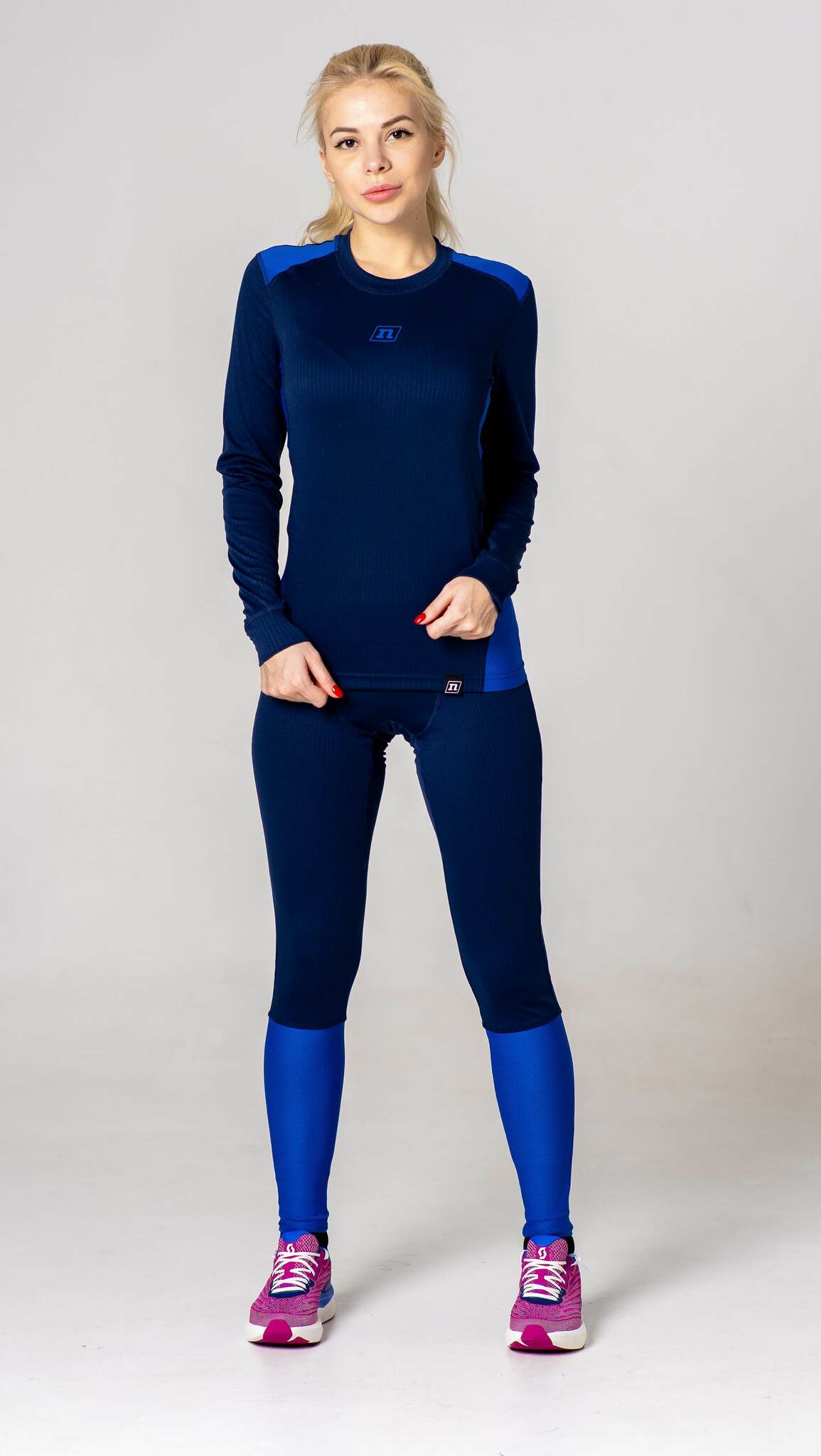 Женский комплект спортивного термобелья Noname Arctos 22 navy-blue