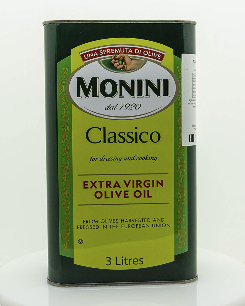 Масло оливковое Monini Экстра Вирджин Классико 3 л