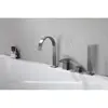 Abber Wasserfall AF8613NG Смеситель на борт ванны, цвет: оружейная сталь