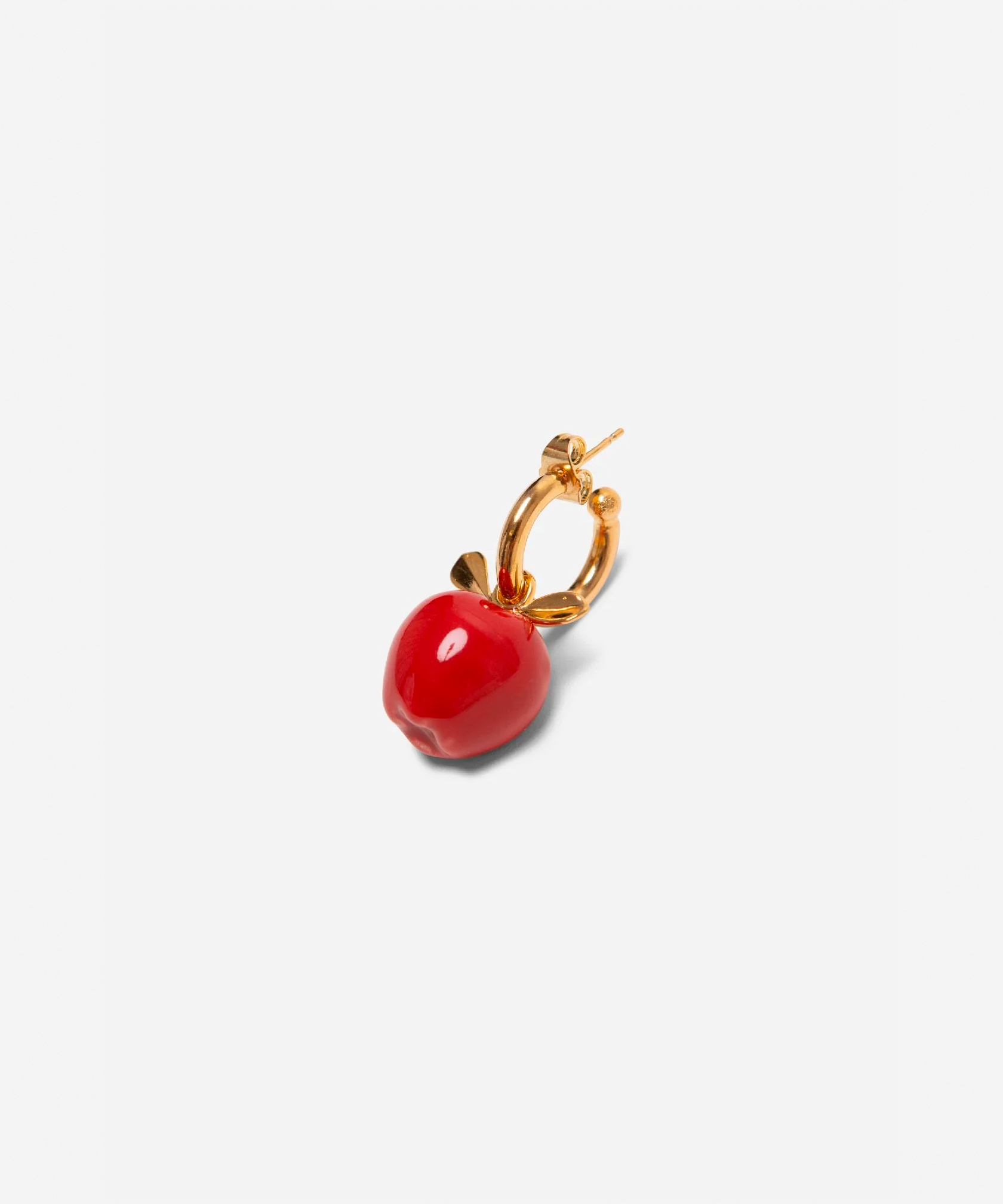 Моносерьга APPLE HOOP RED