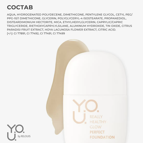 Основа Тональная для лица Really Healthy Glow SPF20 №1 Soft Beige RELOUIS Y.O.U. — фото 4