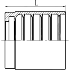 Муфта DN 25 1SN/2SN (усиленный замок)