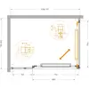 Cezares LUX-AH-FS-11-110/80-C-GM Душевой уголок