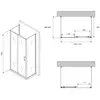 Abber AG30170B-S60B-S60B Душевой уголок, 170x60x195, цвет: чёрный