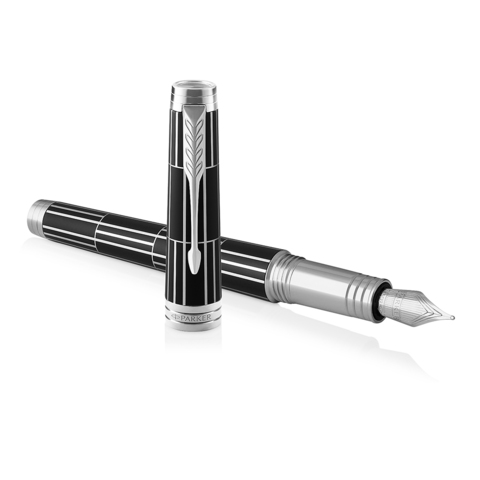 Ручка перьевая Parker Premier, Black CT, F (1931401)
