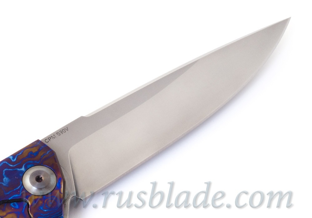 Cheburkov Hudson S90V Timascus Full Custom - фотография 