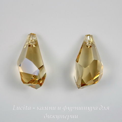 6015 Подвеска Сваровски Polygon Drop Crystal Golden Shadow (21 мм) ()