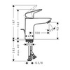 Hansgrohe Logis 71102000 Смеситель для раковины однорычажный с донным клапаном