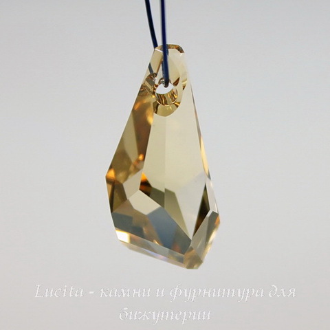 6015 Подвеска Сваровски Polygon Drop Crystal Golden Shadow (21 мм) ()