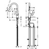 Hansgrohe Focus M41 73880000 Смеситель для кухни с выдвижным изливом и лейкой