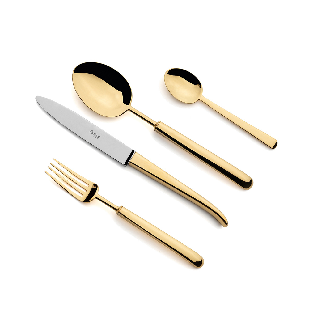 Набор столовых приборов Cutipol Carre Gold 72пр матовый CA.72.GB, арт. CA.72.GB - фото 1