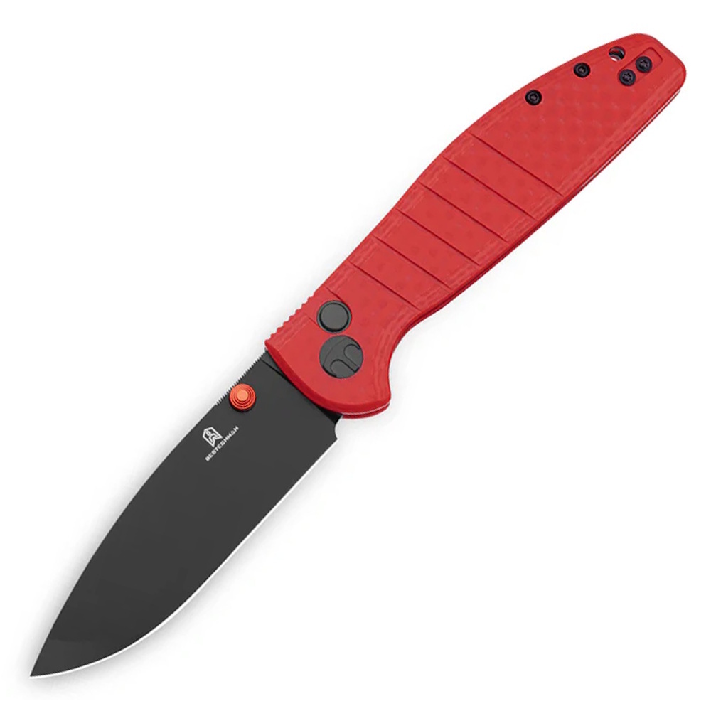 Складной нож Bestechman Goodboy, сталь D2, рукоять G10, красный