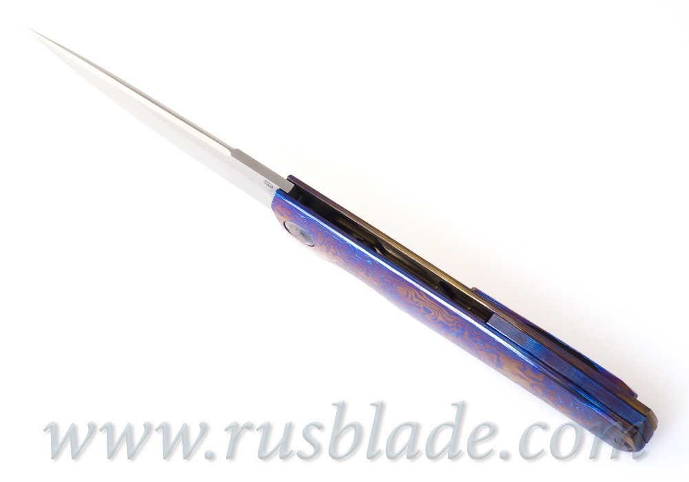 Cheburkov Hudson S90V Timascus Full Custom - фотография 