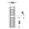 Duravit Happy D.2 858270000 Пьедестал для раковины (231680,231665,231660), цвет белый