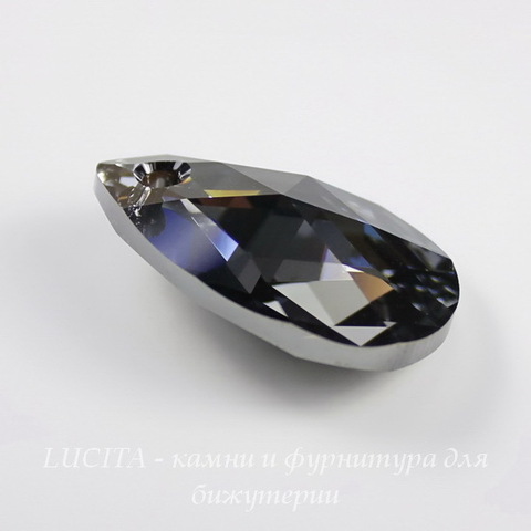 6106 Подвеска Сваровски Капля Crystal Silver Night (22 мм) ()
