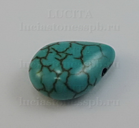 Бусина Говлит (тониров), "Капля", 13х9-10х5 мм ()