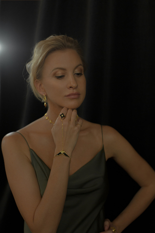 Браслет Адара, серебро 925, позолота 18k 3
