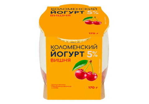 Йогурт со вкусом вишни "Коломенский", 170г
