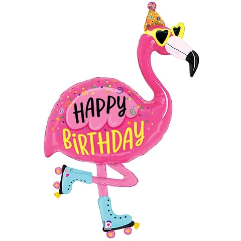 Шар Б Фигура, Фламинго, Happy birthday, 42