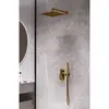 Boheme Venturo 421-G Верхний душ латунь Gold 30*30cm