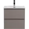 BelBagno KRAFT 39-500/390-2C-SO-СO База под раковину подвесная с фрезерованными ручками по всей длине фасада с 2 выкатн. ящ.,Бежевый Мат.,500x395x500