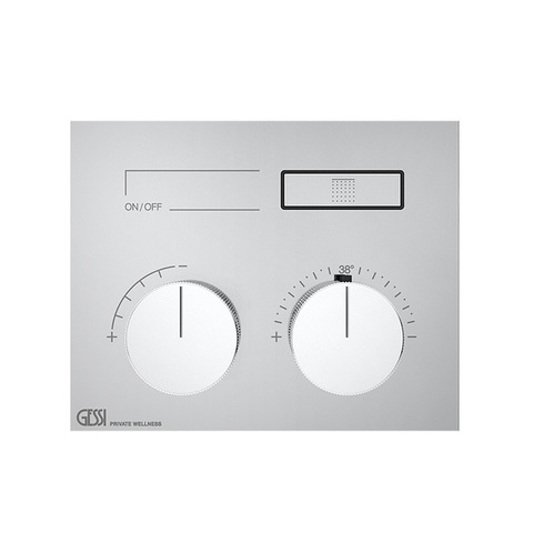 Gessi Hi-Fi 63002#031 Термостат для душа, 1 источник (внешняя часть), цвет: хром