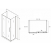 Abber Schwarzer Diamant AG30140MH-S70M-S70M Душевой уголок, 140x70x195, цвет: хром