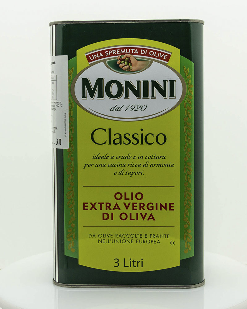 Масло оливковое Monini Экстра Вирджин Классико 3 л