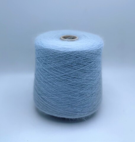 Бобинная пряжа (пр.Италия),art-Angora 2/10 500м/100гр 80% Ангора 20% Полиамид , цвет-Серо-голубой, арт.21921