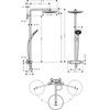 Hansgrohe Raindance Select S 27133400 Душевая система внешнего монтажа с термостатом 107,5 см с верхней лейкой 30х30 см 2 режима