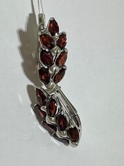 Колос нат  (серьги из серебра)