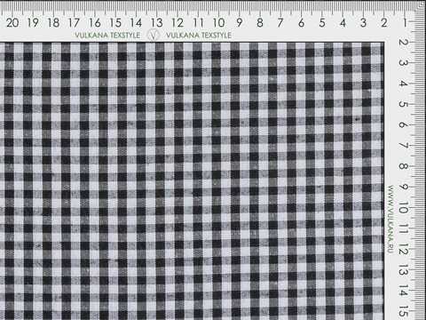 Ткань UNI CHECK MED-2 BLACK