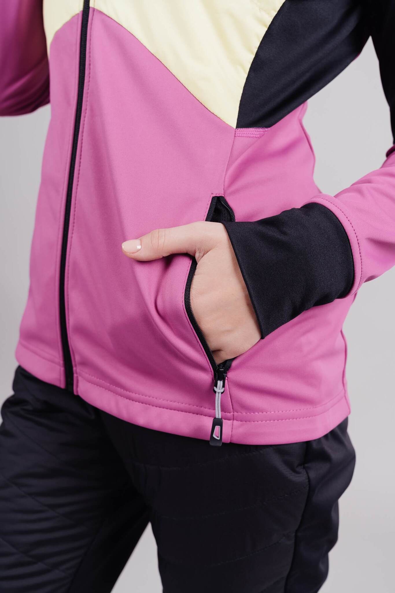Женский костюм для лыж и бега зимой Nordski Hybrid fuchsia - 7