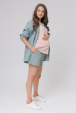 Шорты для беременных 15871 бирюзовый