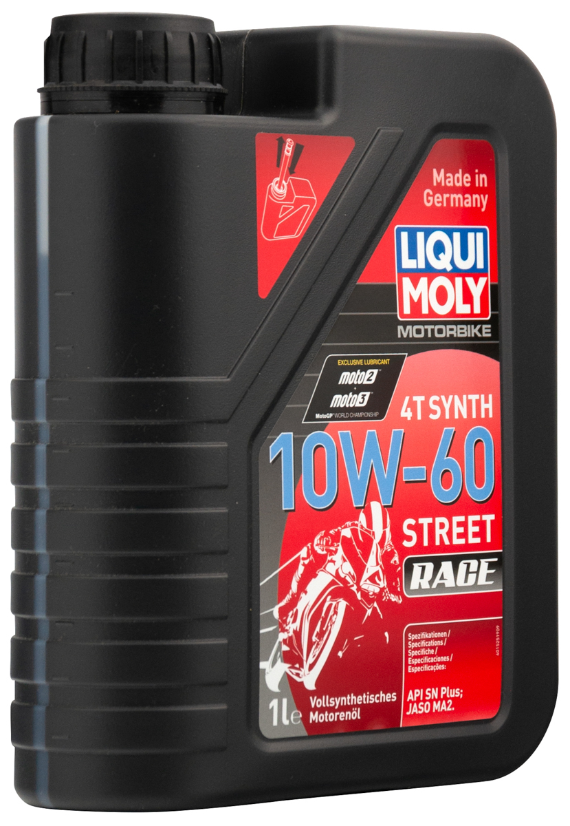 Моторное масло Liqui Moly Motorbike 4T Synth Street Race 10W60 синтетическое 1л