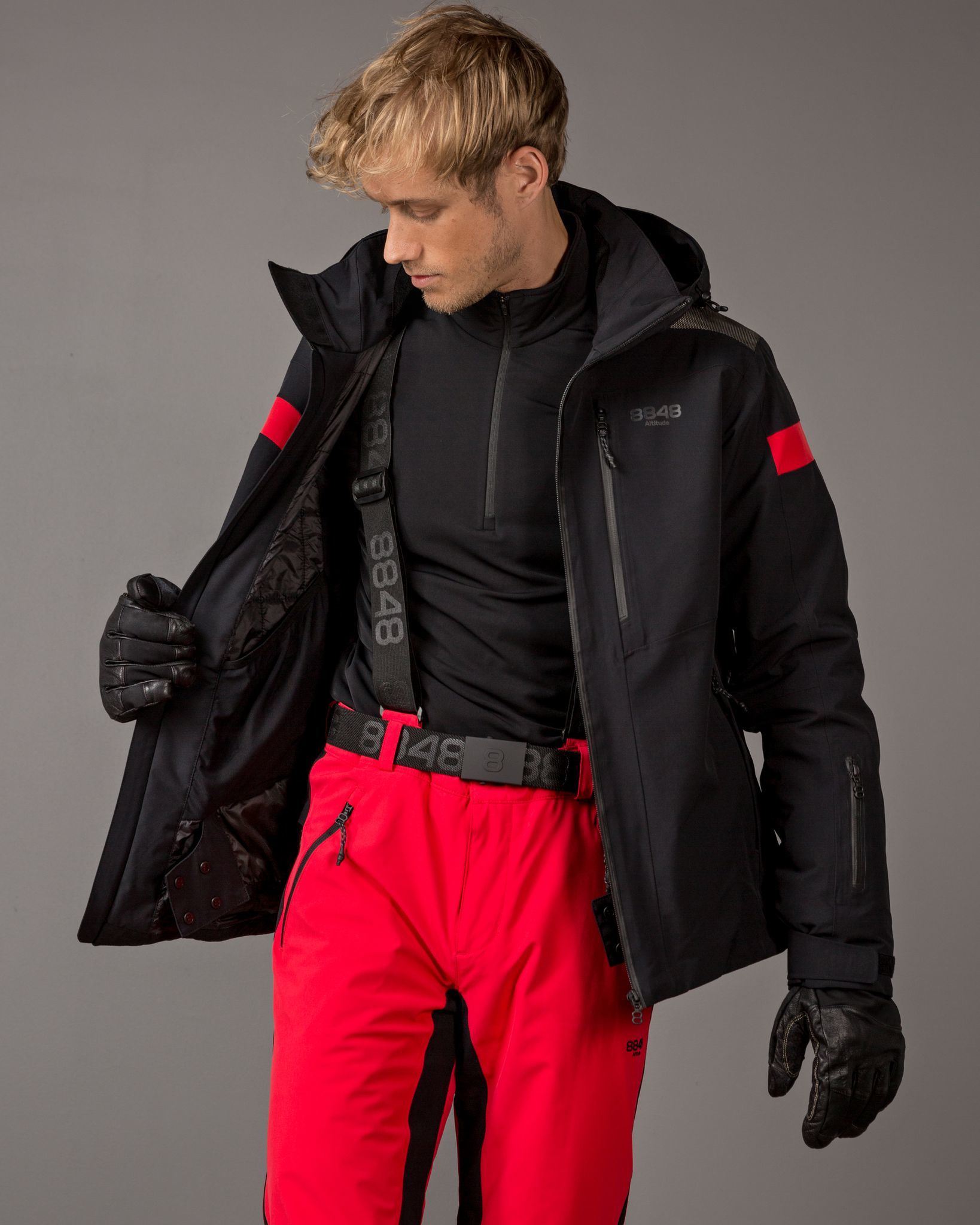 8848 Altitude Aston Jacket мужская горнолыжная куртка black - 4
