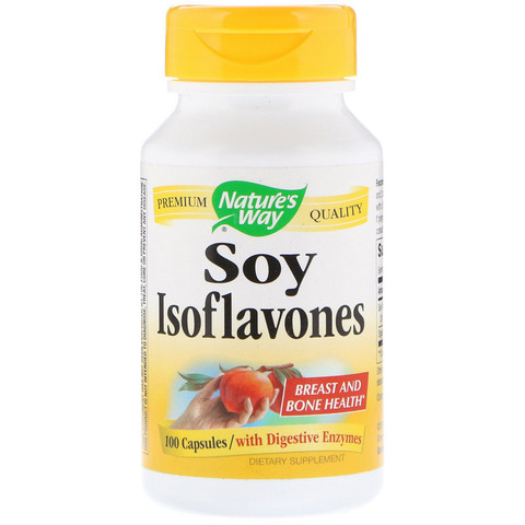 Nature's Way, Соевые изофлавоны, 100 капсул