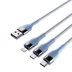 Кабель для зарядки FORZA 3в1 microUSB/TypeC/iP, 2.1А, 1.5м