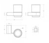 Cezares Stylus STYLUS-TUMS-IN Стакан, цвет: серый