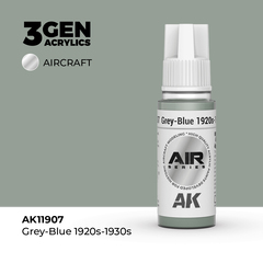 Акриловая краска AK Interactive Grey-Blue 1920s-1930s 3GEN AIR, 18мл
