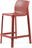 Стул пластиковый полубарный Net Stool Mini цвет коралловый