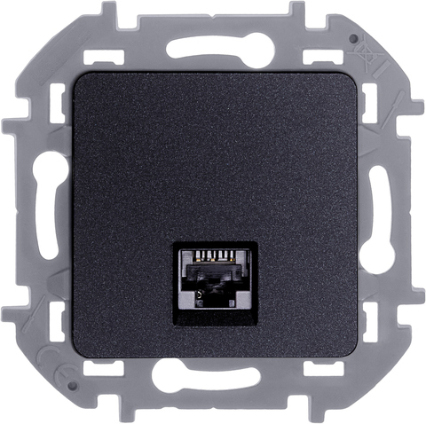 Розетка компьютерная RJ45 категория 6 UTP - Legrand Inspiria - антрацит