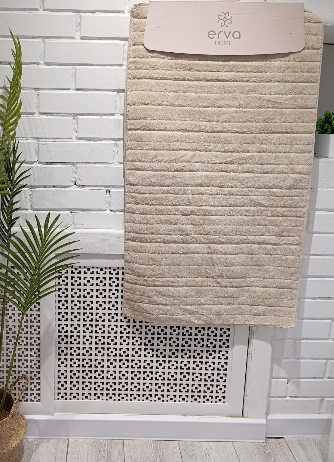 Коврик ZEPHYR HOME 60x100, 50x60 Бежевые Полосу