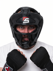 Шлем боксерский TS Sport с решеткой