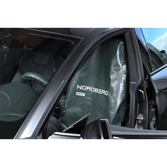NORDBERG (NN56G) Комплект защитных накидок на сиденье и руль, серый