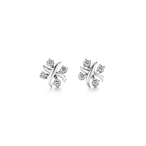 Серьги из платины и бриллиантов, Tiffany💠Lynn, В наличии