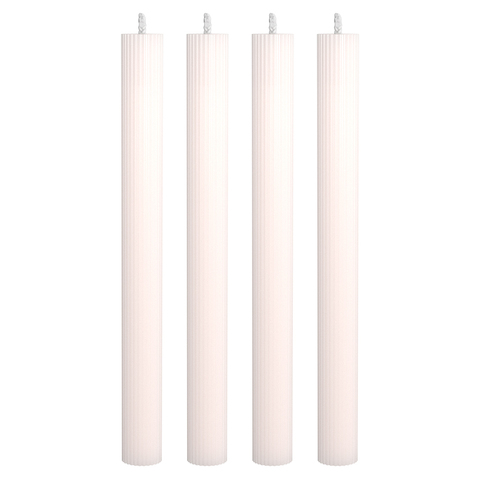 Набор из 4 декоративных свечей 2,3х26см SCANDYLAB Empire White SL-EXL01